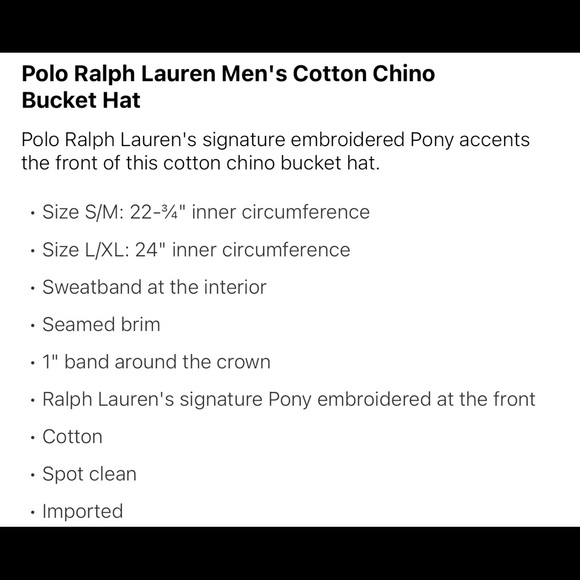 Mens POLO RL Color Block Bucket Hat - Picture 4 of 9
